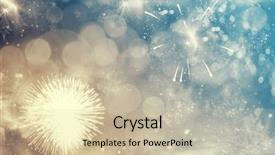  Presentation with card holiday flowers abstract - Slides having magic abstract holiday background - fireworks background and a  colored foreground