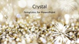  Presentation with new year - Slide deck consisting of magic abstract holiday background - fireworks background and a soft green colored foreground