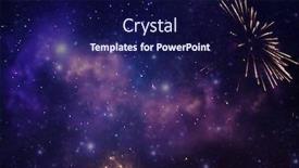  Presentation with christmas magic - Presentation theme consisting of magic-abstract-holiday-background background and a navy blue colored foreground