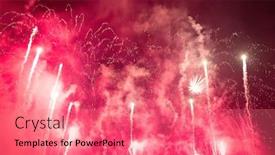  Presentation with christmas magic - Presentation enhanced with magic-abstract-holiday-background background and a coral colored foreground