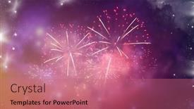  Presentation with christmas magic - PPT theme featuring magic-abstract-holiday-background background and a coral colored foreground