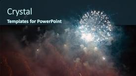  Presentation with christmas magic - PPT theme having magic-abstract-holiday-background background and a ocean colored foreground