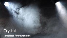  Presentation with fog - Colorful slide deck enhanced with magic back - light oftheatre searchlight backdrop and a dark gray colored foreground