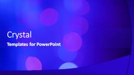  Presentation with blurred bokeh - Presentation theme featuring magic background of blurred stage lights full with bokeh background and a cobalt blue colored foreground