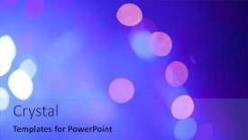 Presentation with blurred bokeh - Presentation enhanced with magic background of blurred stage lights full with bokeh background and a cobalt blue colored foreground