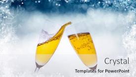  Presentation with blue stars - Slide set enhanced with magic-blue-holiday-abstract-glitter background and a sky blue colored foreground