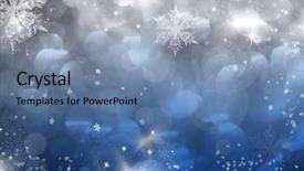  Presentation with christmas magic - Amazing slides having magic blue holiday abstract glitter backdrop and a seafoam green colored foreground