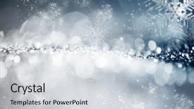  Presentation with blue stars - Theme consisting of magic blue holiday abstract glitter background and a light gray colored foreground