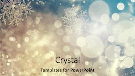  Presentation with christmas magic - Audience pleasing theme consisting of magic blue holiday abstract glitter backdrop and a lemonade colored foreground