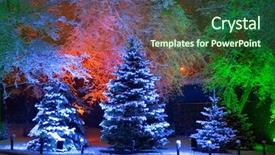  Presentation with christmas magic - Audience pleasing slides consisting of magic christmas tree backdrop and a  colored foreground