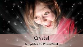  Presentation with christmas magic - Beautiful PPT theme featuring magic christmas backdrop and a coral colored foreground