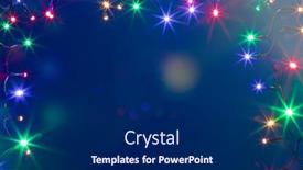  Presentation with christmas magic - Amazing slides having magic-colorful-christmas-lights-background backdrop and a dark gray colored foreground