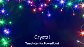  Presentation with christmas magic - Presentation with magic-colorful-christmas-lights-background background and a navy blue colored foreground
