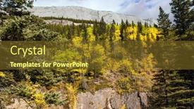  Presentation with rain sky - Theme consisting of magic-colors-of-northern-autumn background and a tawny brown colored foreground