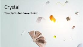  Presentation with education - Colorful PPT layouts enhanced with magic computer - business education concept mixed media backdrop and a  colored foreground