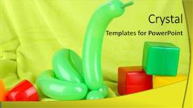  Presentation with simple art elegant - Slides featuring magic cube - simple balloon animal swan background and a  colored foreground