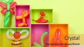  Presentation with rajasthani simple - Theme having magic cube - simple balloon animals and other background and a gold colored foreground