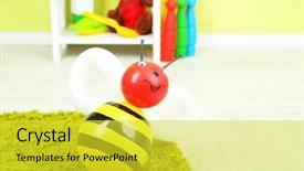  Presentation with animals - Colorful slide set enhanced with magic cube - simple balloon animals and other backdrop and a  colored foreground