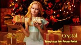  Presentation with next year - Slides enhanced with magic-for-christmas-dreams-come background and a tawny brown colored foreground