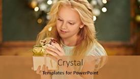  Presentation with christmas magic - Amazing PPT theme having magic-for-christmas-dreams-come backdrop and a gold colored foreground
