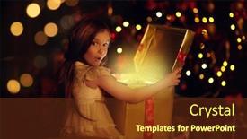  Presentation with christmas magic - Amazing presentation design having magic-for-christmas-happy-excited backdrop and a tawny brown colored foreground