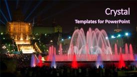  Presentation with magic show - Beautiful slides featuring batlles - magic fountain of montjuic light backdrop and a wine colored foreground