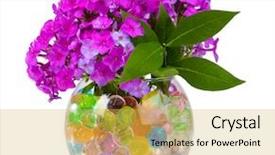  Presentation with magic garden - Presentation theme with magic garden - beautiful flowers in vase background and a yellow colored foreground