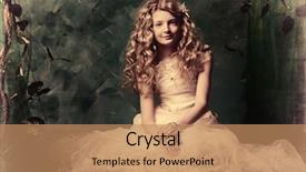  Presentation with magic garden - Audience pleasing PPT theme consisting of magic garden - lovely girl in a lush backdrop and a coral colored foreground