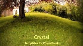  Presentation with magic garden - Cool new presentation theme with magic garden - park scenery with copper beech backdrop and a  colored foreground