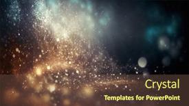  Presentation with blurred bokeh - Presentation design featuring magic-holiday-abstract-glitter-background background and a tawny brown colored foreground