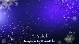  Presentation with christmas magic - PPT layouts consisting of magic-holiday-background-with-snowflakes background and a navy blue colored foreground