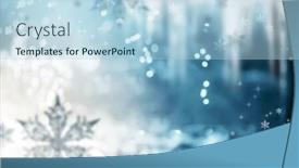  Presentation with christmas magic - PPT theme enhanced with magic-holiday-blue-background background and a light blue colored foreground