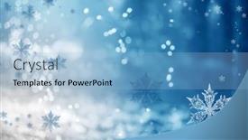  Presentation with christmas magic - Presentation design consisting of magic-holiday-blue-background background and a light blue colored foreground