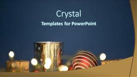  Presentation with candle christmas - Presentation theme featuring magic-holiday-blue-background background and a ocean colored foreground