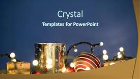  Presentation with candle christmas - Presentation theme with magic-holiday-blue-background background and a ocean colored foreground