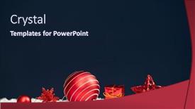  Presentation with christmas magic - Amazing presentation theme having magic-holiday-blue-background backdrop and a navy blue colored foreground
