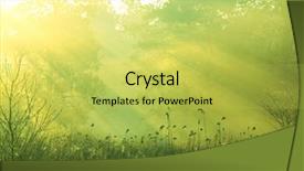  Presentation with magic garden - Presentation theme with magic misty background and a  colored foreground