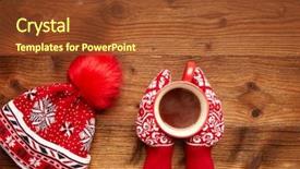  Presentation with gifs christmas - Colorful slides enhanced with magic moment - set of colorful christmas gifts backdrop and a tawny brown colored foreground