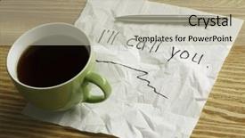  Presentation with modern medicine cardiology concept mixed - Slides with magic morning coffee - message written on napkin mixed background and a  colored foreground