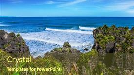  Presentation with west - Slide set with magic-of-a-faraway-country background and a tawny brown colored foreground