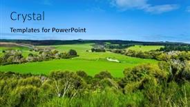  Presentation with automotive - Cool new PPT theme with magic-of-new-zealand backdrop and a light blue colored foreground