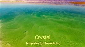  Presentation with sea water - Slide deck featuring magic-of-the-dead-sea background and a tawny brown colored foreground