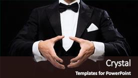  Presentation with circus - Audience pleasing presentation design consisting of magic-performance-circus-show-concept backdrop and a wine colored foreground