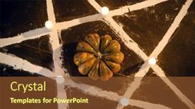  Presentation with magic - Beautiful slides featuring magic-star-with-pumpkin-closeup backdrop and a tawny brown colored foreground