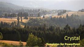  Presentation with magic - PPT layouts having magic-summer-sunset-over background and a tawny brown colored foreground