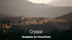  Presentation with magic - PPT theme consisting of magic-summer-sunset-over background and a black colored foreground