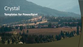  Presentation with magic - Theme with magic-summer-sunset-over background and a seafoam green colored foreground