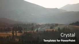  Presentation with magic - Theme with magic-summer-sunset-over background and a dark gray colored foreground