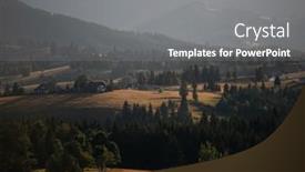  Presentation with magic - Presentation theme consisting of magic-summer-sunset-over background and a gray colored foreground