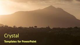  Presentation with magic - Slides featuring magic-sunset-over-procida-island background and a wine colored foreground